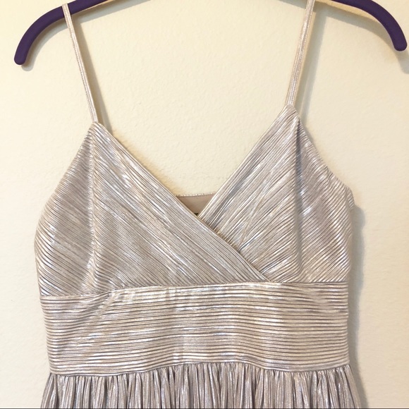 Armani Exchange Champagne Crinkled Cocktail Dress - Picture 3 of 8